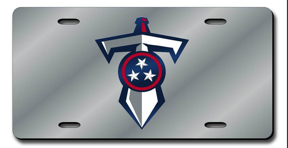 Tennessee Titans License Plate Silver Shield And Sword Design - ToylandEU