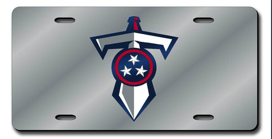 Tennessee Titans License Plate Silver Shield And Sword Design - ToylandEU