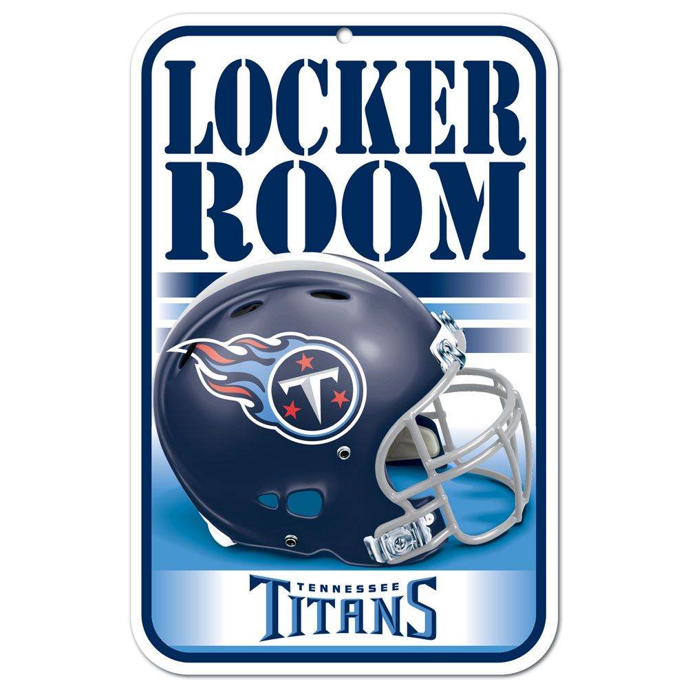 Tennessee Titans Locker Room Sign 11x17 Plastic Wall Decor - ToylandEU