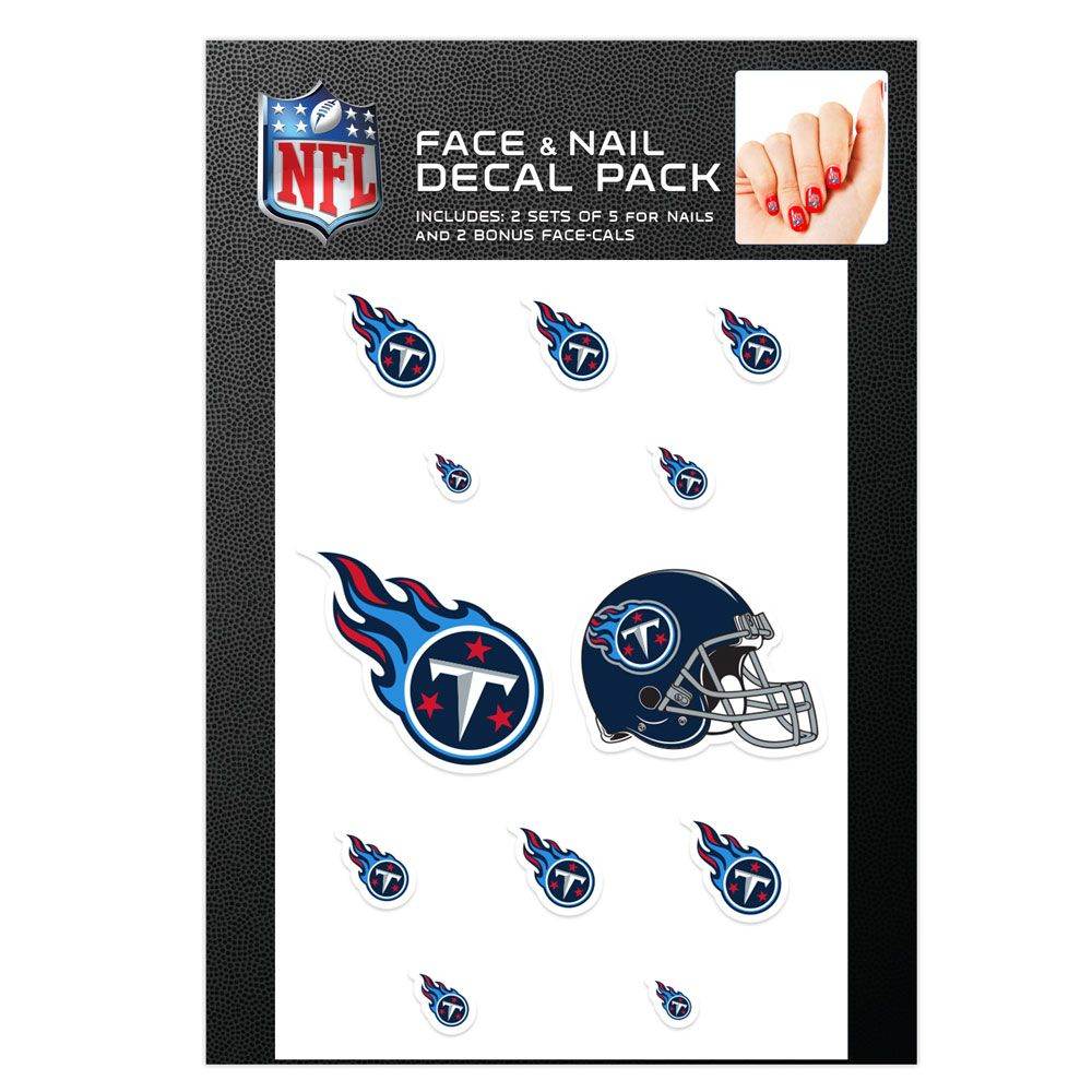 Tennessee Titans Nail Cals and Face Cals Waterless Decals - ToylandEU