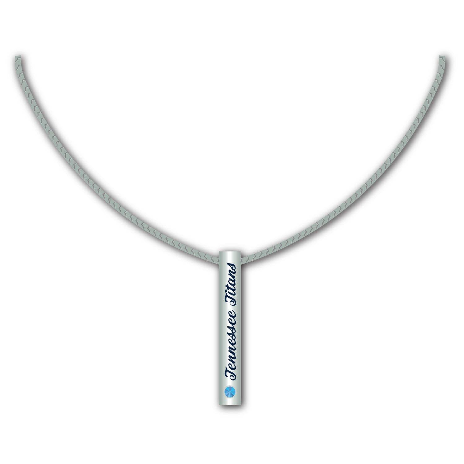 Tennessee Titans Necklace Silver Bar Pendant For Fans Gift - ToylandEU
