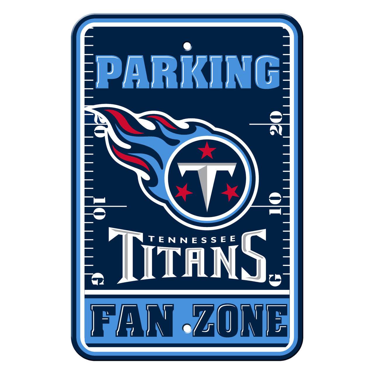 Tennessee Titans Parking Sign 12x18 Plastic Fan Zone CO - ToylandEU