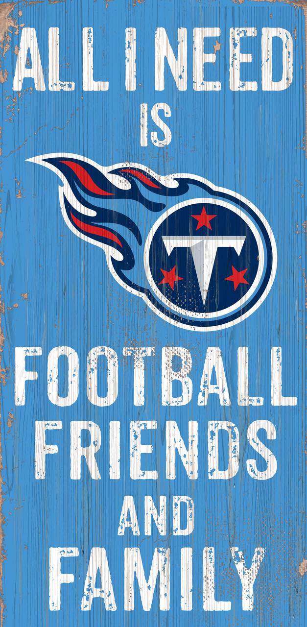 Tennessee Titans Sign Wood Football 6x12 Friends And Family - ToylandEU