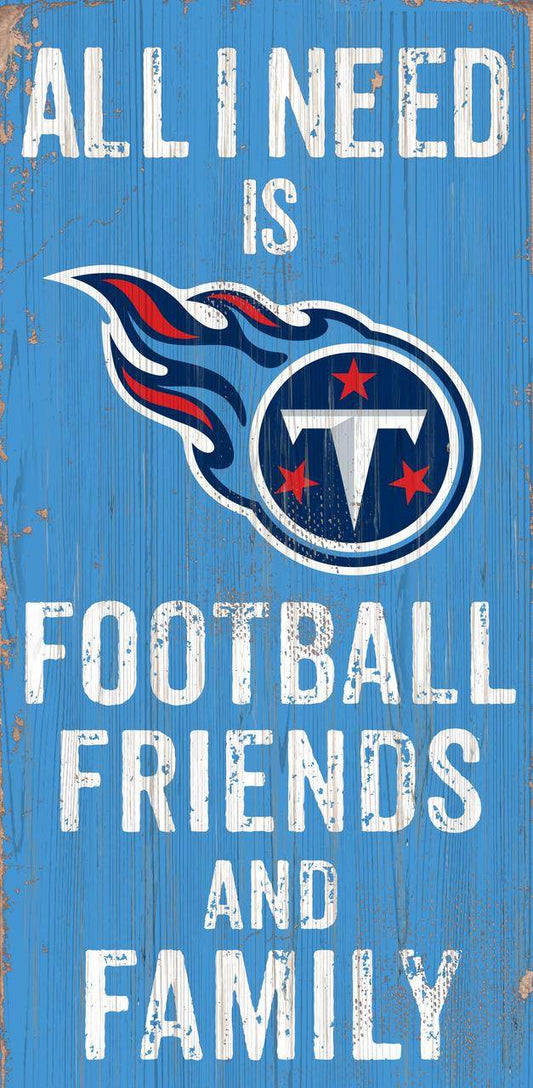 Tennessee Titans Sign Wood Football 6x12 Friends And Family - ToylandEU
