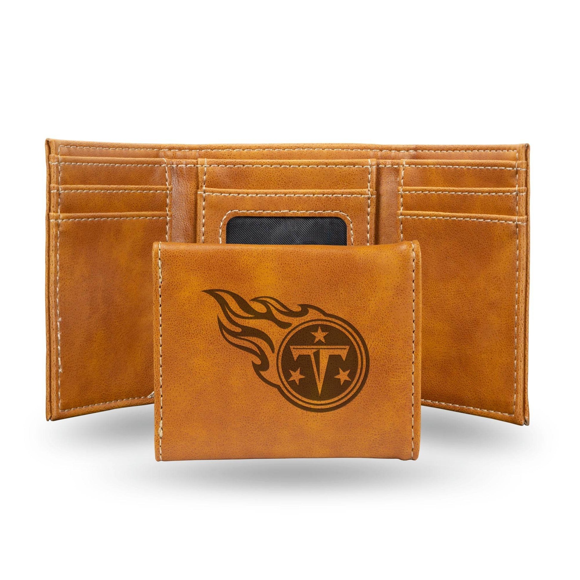 Tennessee Titans Wallet Trifold Laser Engraved Leather - ToylandEU