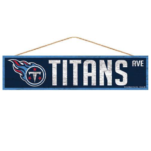 Tennessee Titans Wood Avenue Sign 4x17 With Logo Wincraft - ToylandEU