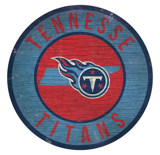  Tennessee Titans Wood Round Sign 12 Inch State Design -  ToylandEU™