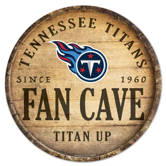  Tennessee Titans Wood Sign 14 Inch Round Barrel Top Design -  ToylandEU™