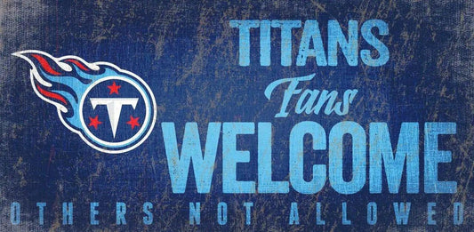  Tennessee Titans Wood Sign Fans Welcome 12x6 Hanging Rope -  ToylandEU™