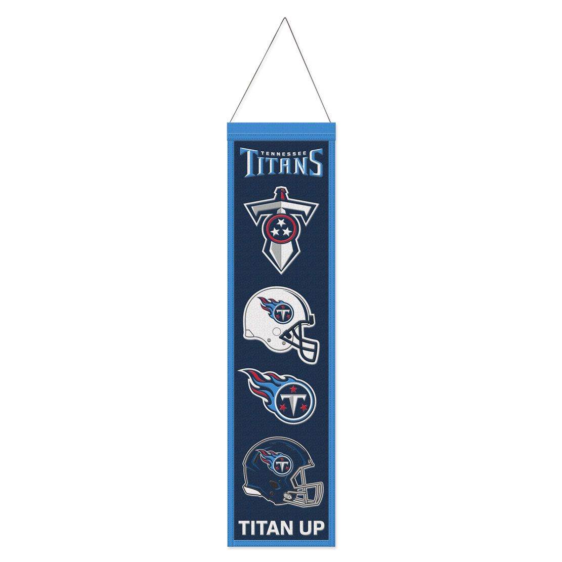 Tennessee Titans Wool Banner 8x32 Heritage Evolution Design - ToylandEU