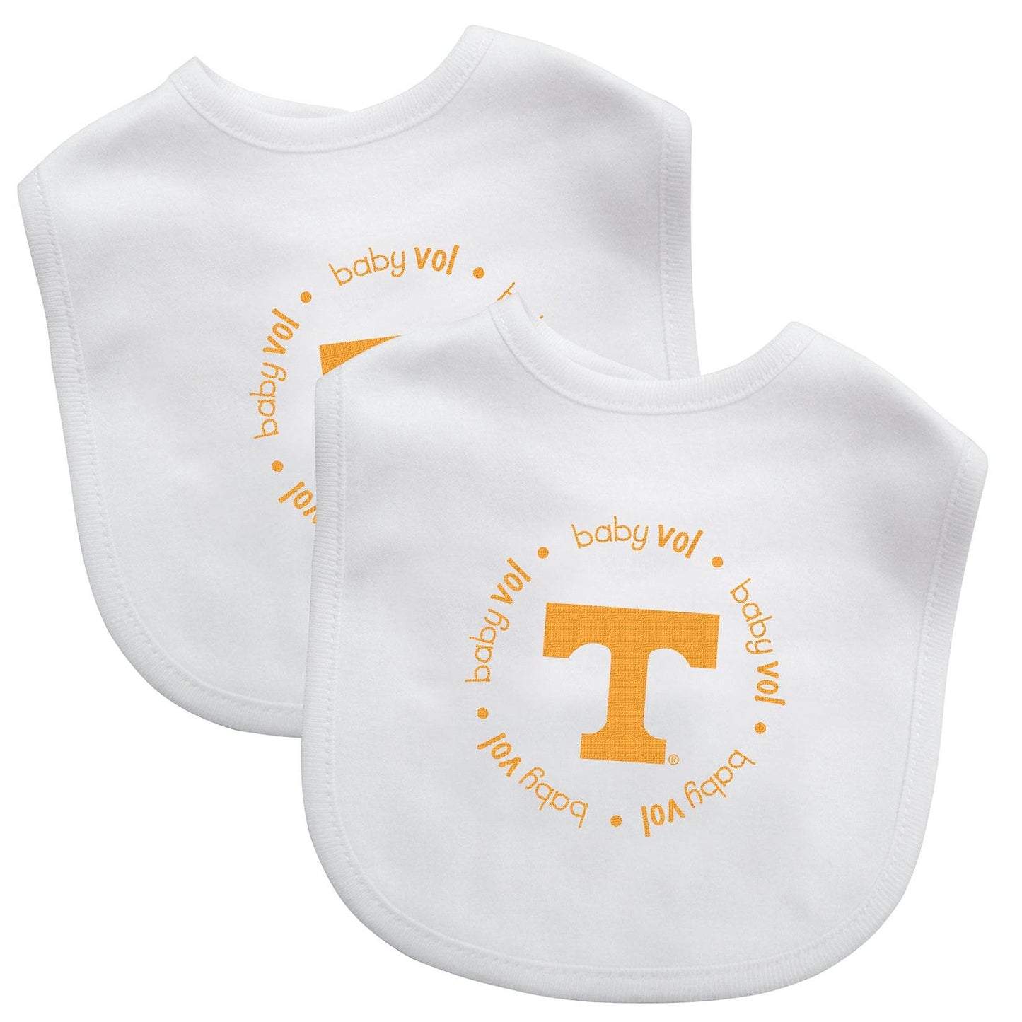 Tennessee Volunteers Baby Bibs 2 Pack Embroidered Logo - ToylandEU