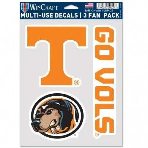 Tennessee Volunteers Decal Set 3 Pack Multi Use Outdoor - ToylandEU
