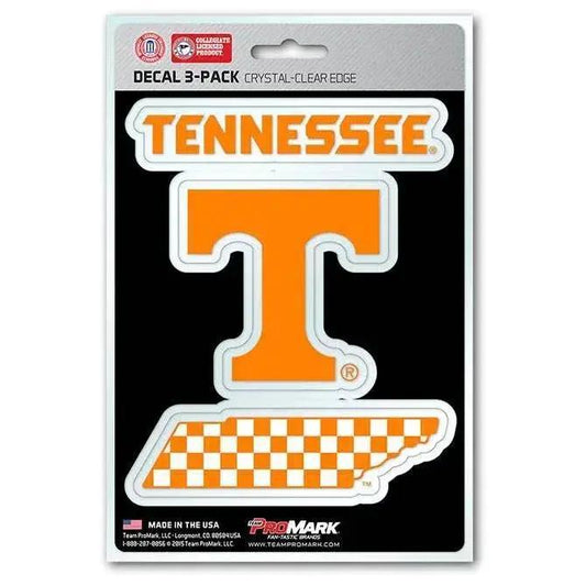  Tennessee Volunteers Die Cut Decals 3 Pack Clear Vinyl -  ToylandEU™