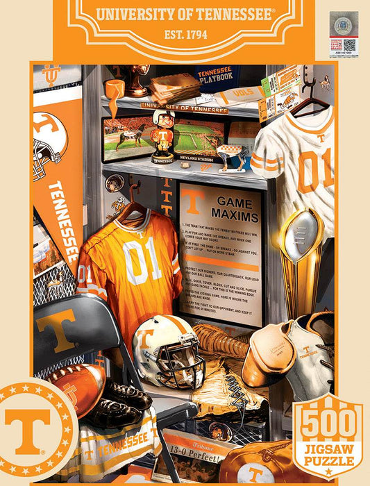 Tennessee Volunteers Locker Room Puzzle 500 Piece Deluxe - ToylandEU