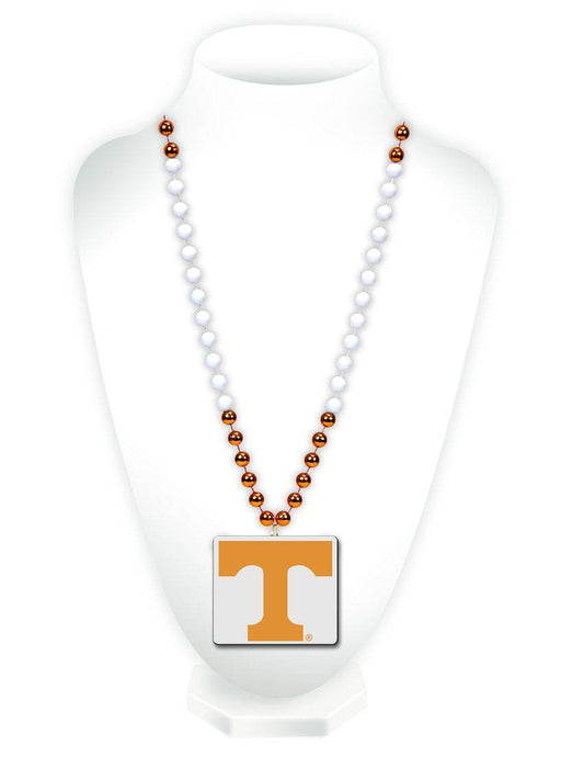 Tennessee Volunteers Mardi Gras Beads With Medallion - ToylandEU