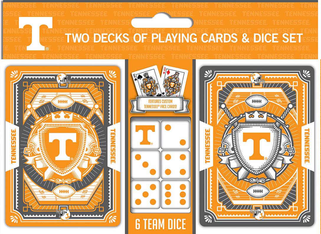 Tennessee Volunteers Playing Cards and Dice Set Deluxe - ToylandEU