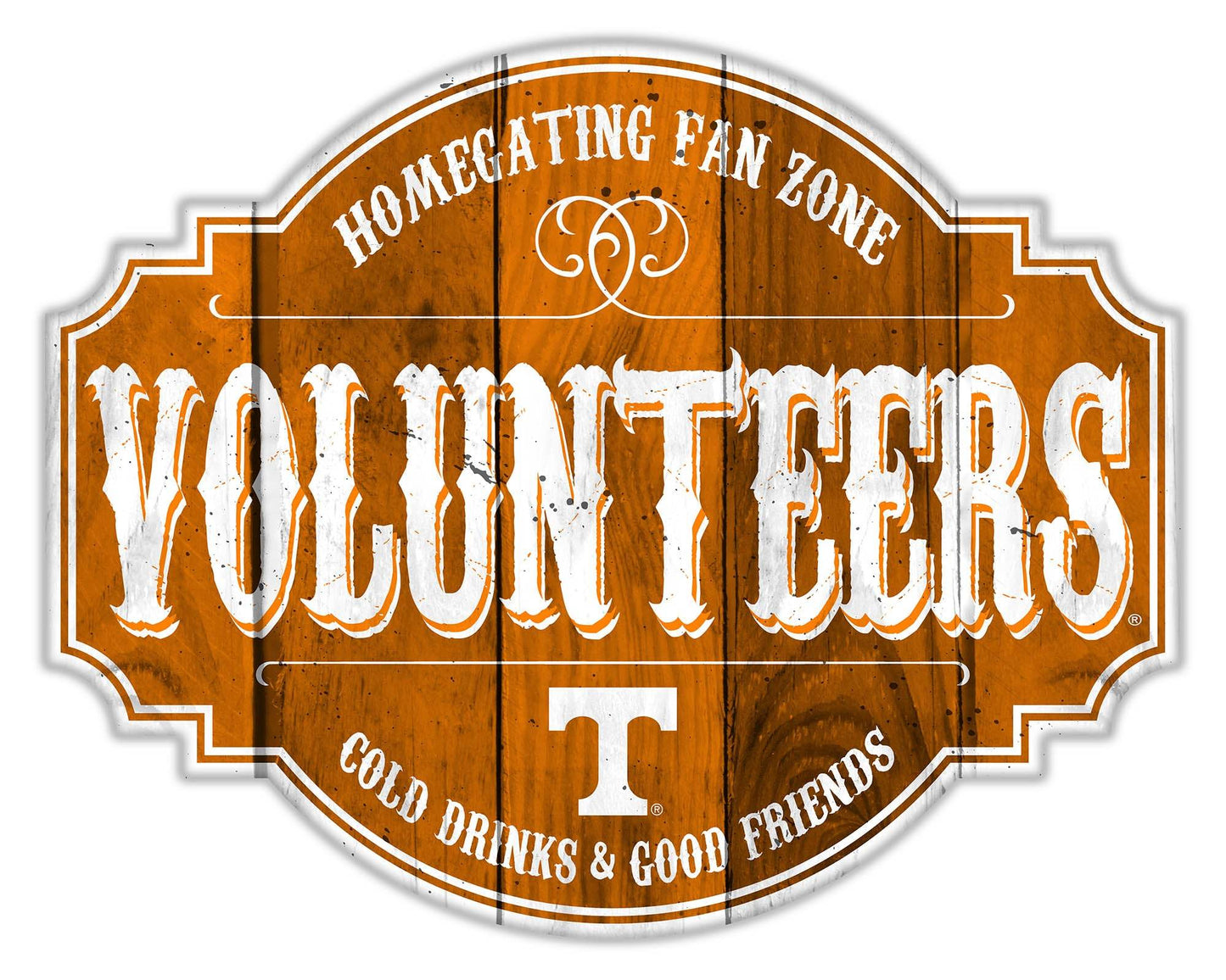 Tennessee Volunteers Wood Sign 12 Inch Homegating Tavern - ToylandEU