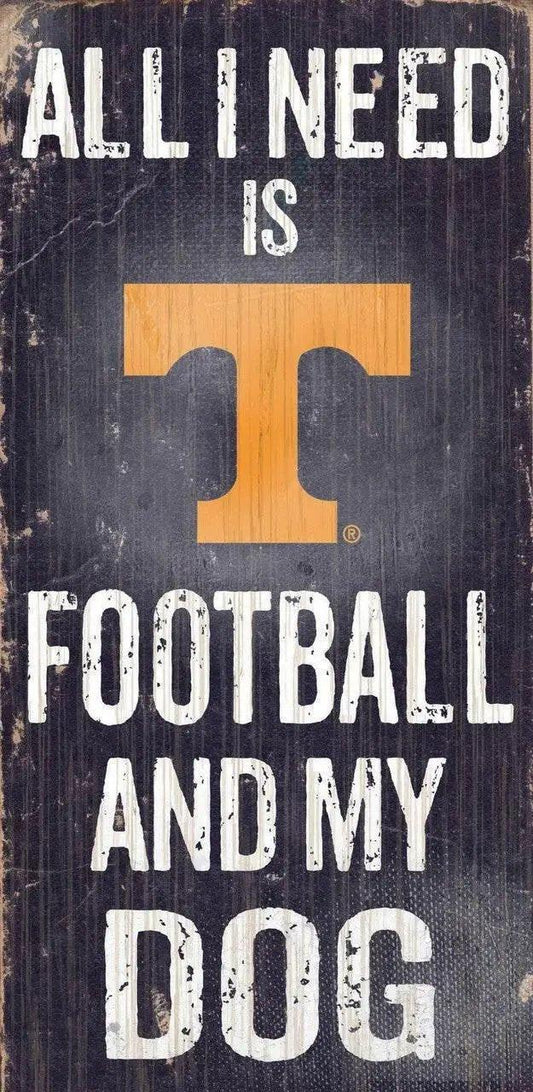  Tennessee Volunteers Wood Sign Football and Dog 6x12 -  ToylandEU™