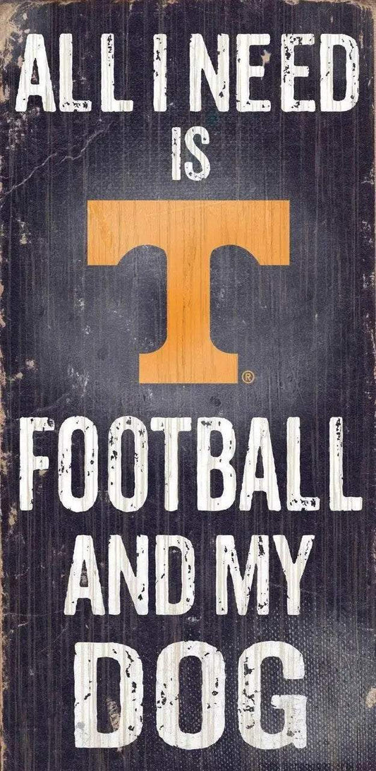  Tennessee Volunteers Wood Sign Football and Dog 6x12 -  ToylandEU™