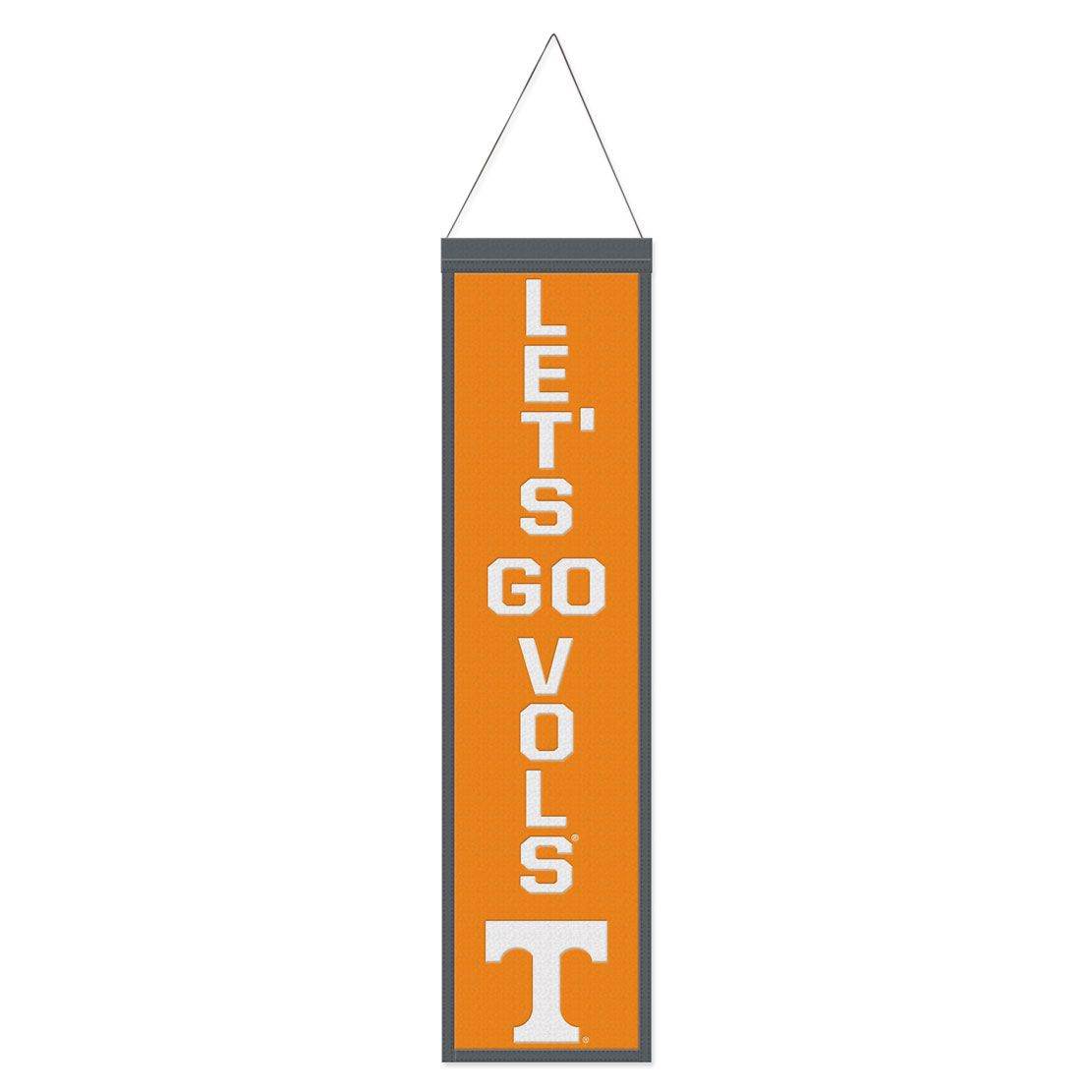 Tennessee Volunteers Wool Banner 8x32 Heritage Slogan - ToylandEU