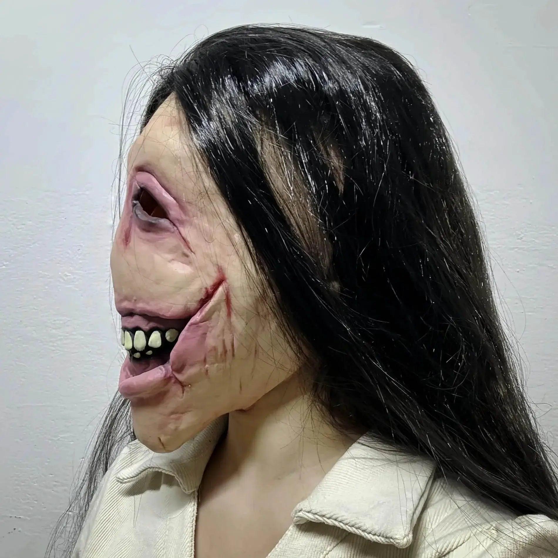  Terrifying 3D Latex Slit Mouth Mask Toyland EU -  ToylandEU™