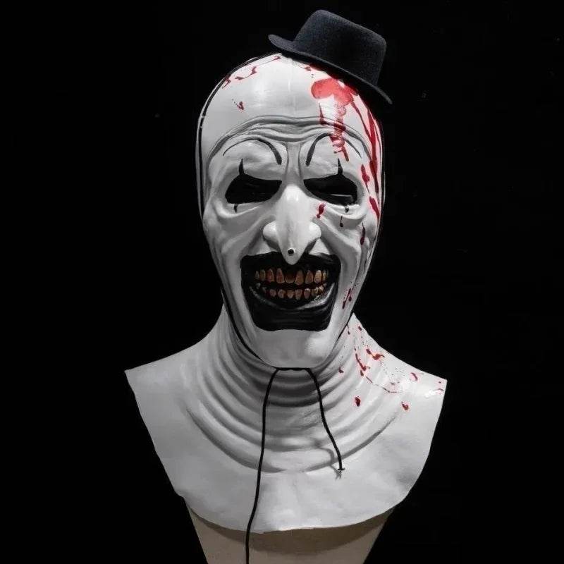 Terrifying Clown Mask Bloody Demon Latex Hat For Adults - ToylandEU