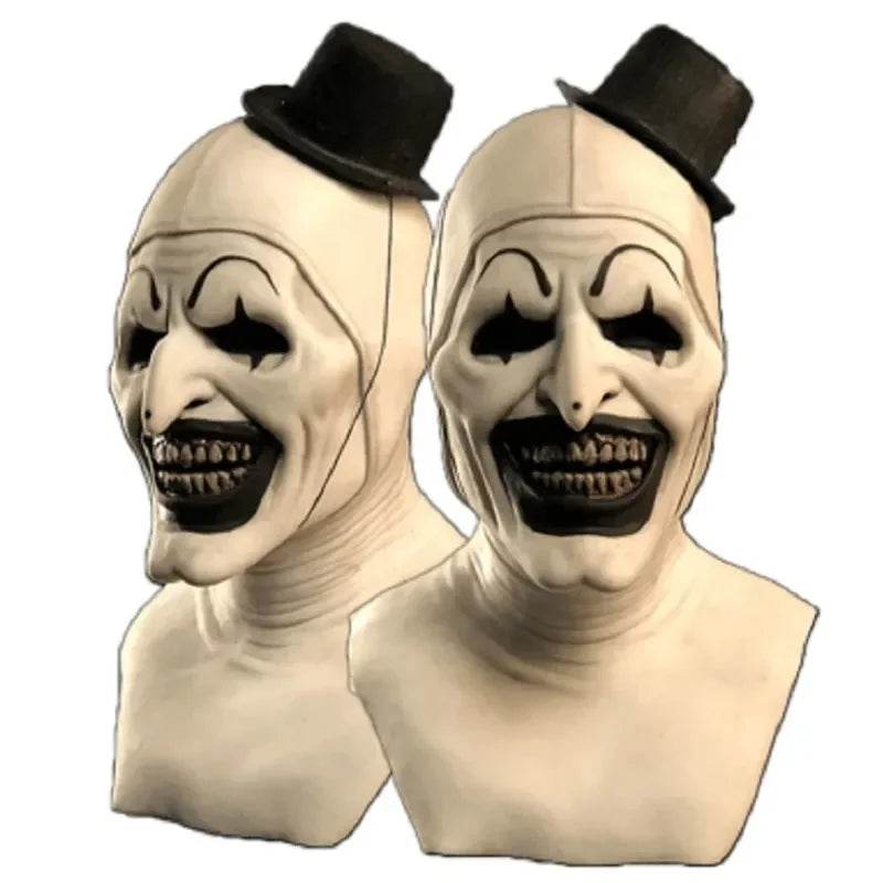 Terrifying Clown Mask Bloody Demon Latex Hat For Adults - ToylandEU