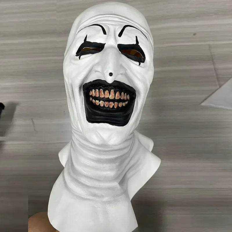 Terrifying Clown Mask Bloody Demon Latex Hat For Adults - ToylandEU