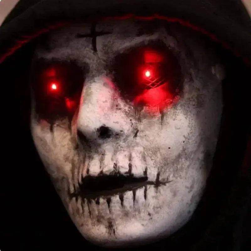  Terrifying Demon Latex Mask Glow Red Eye Toyland EU -  ToylandEU™