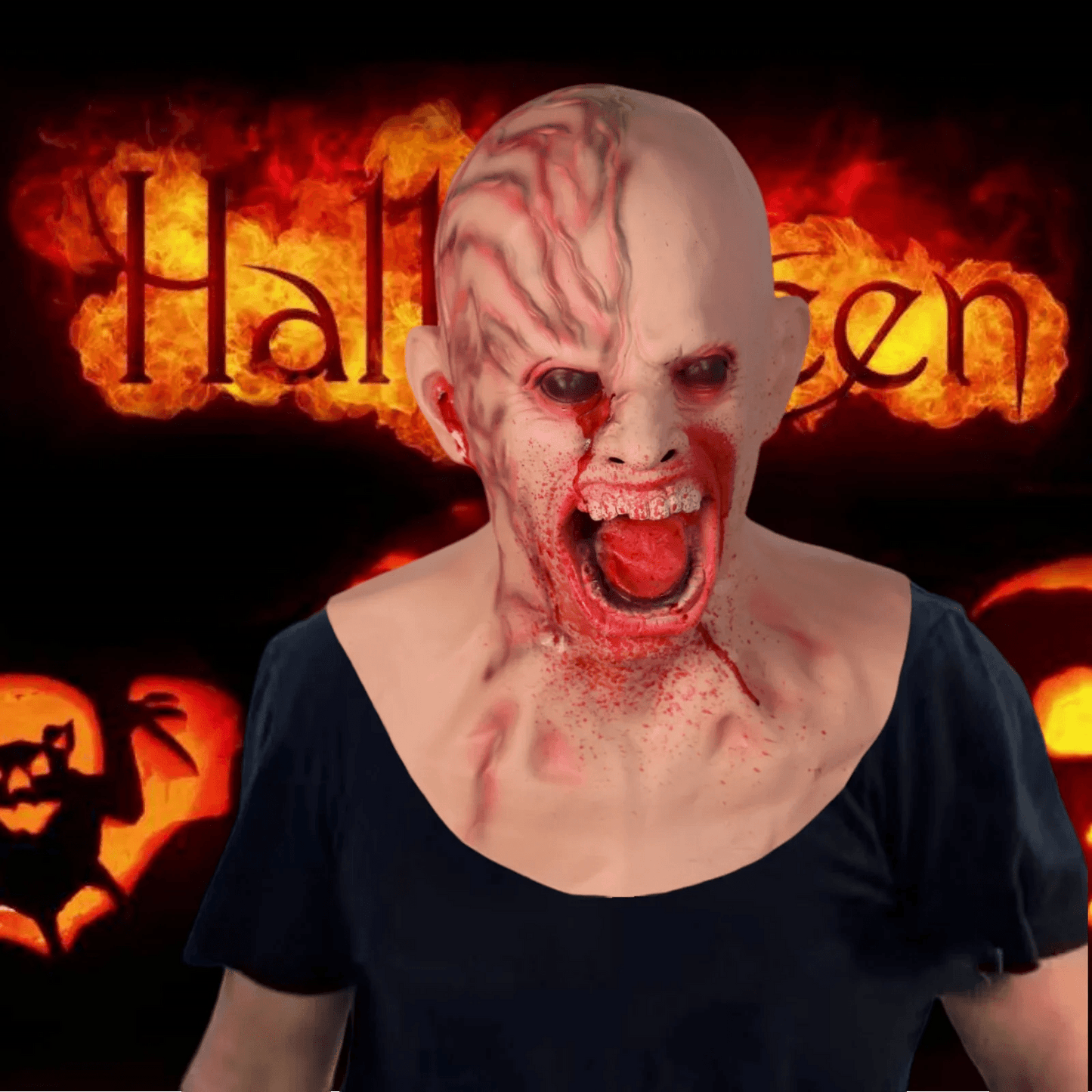 Terrifying Halloween Mask Latex Zombie Full Head For Adults - ToylandEU