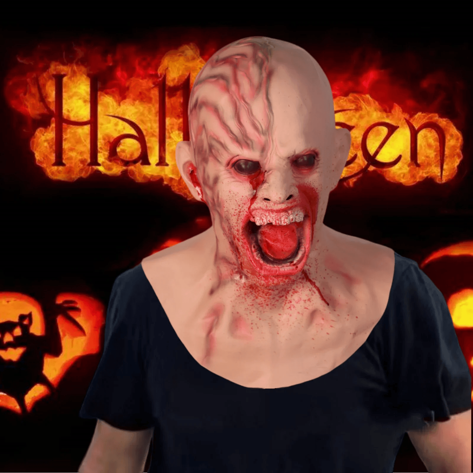 Terrifying Halloween Mask Latex Zombie Full Head For Adults - ToylandEU