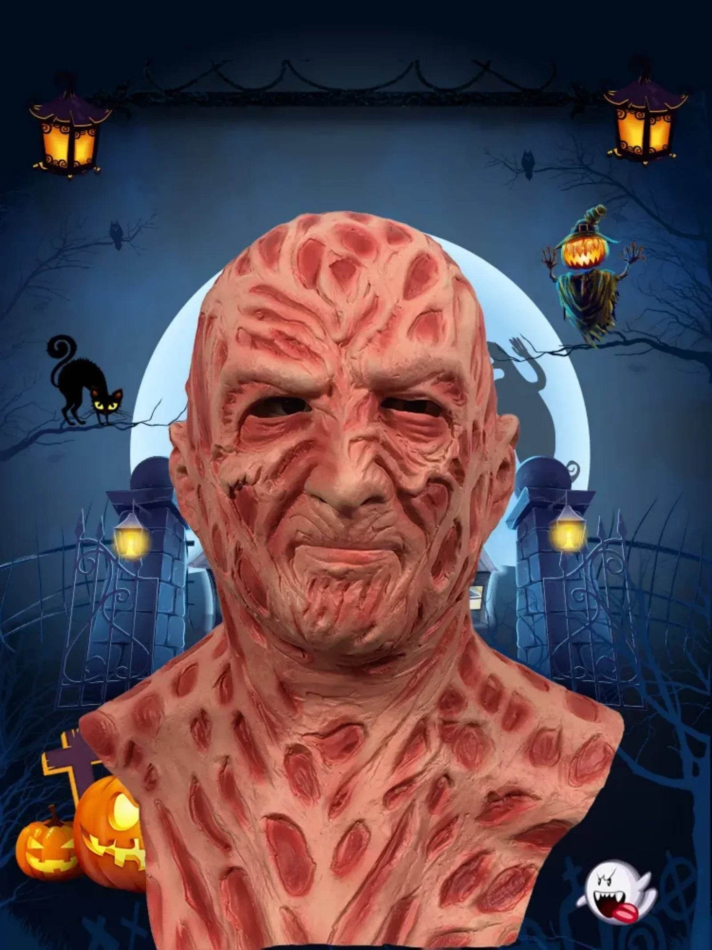 Terrifying Halloween Mask Latex Zombie Full Head For Adults - ToylandEU