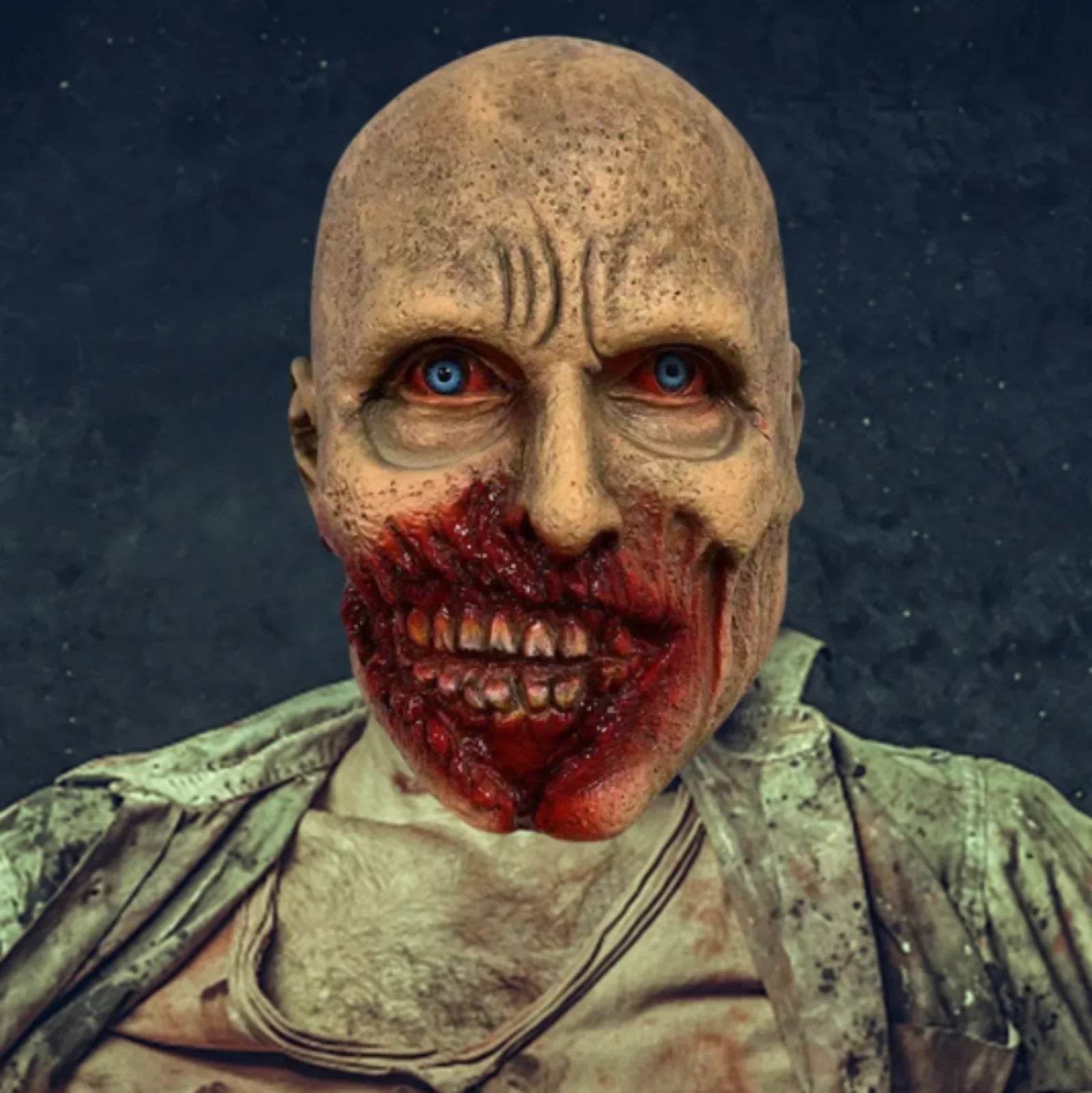 Terrifying Halloween Mask Latex Zombie Full Head For Adults - ToylandEU