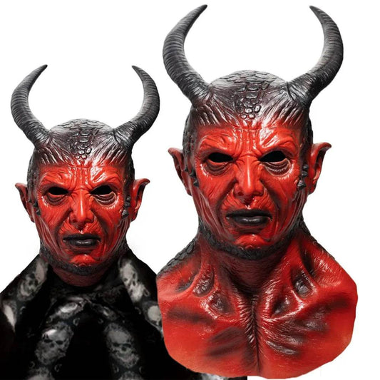 Terrifying Mask Horned Demon For Cosplay And Halloween - ToylandEU