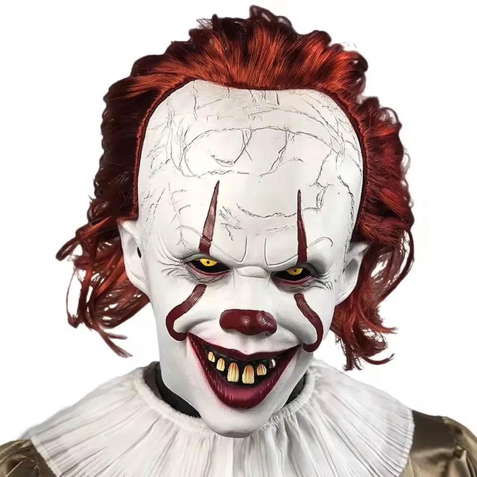 Terrifying Mask Pennywise Latex For Halloween Party - ToylandEU