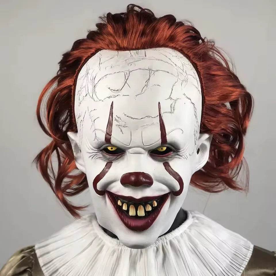Terrifying Mask Pennywise Latex For Halloween Party - ToylandEU