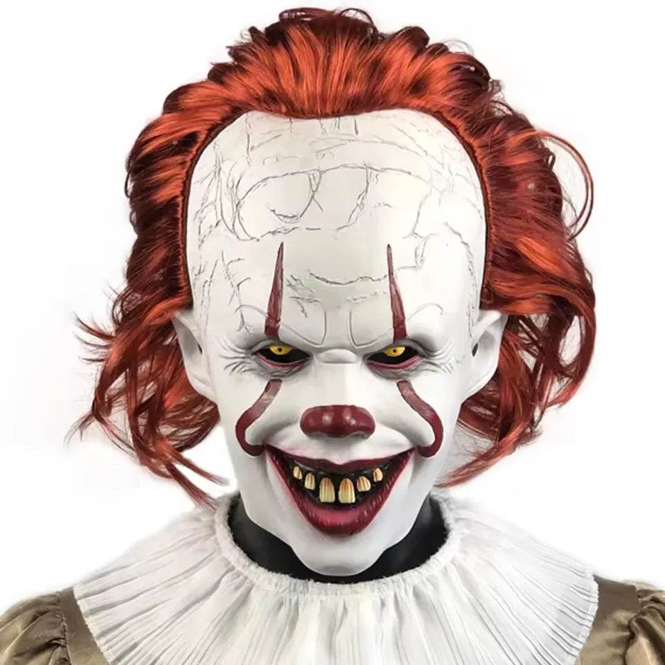Terrifying Mask Pennywise Latex For Halloween Party - ToylandEU
