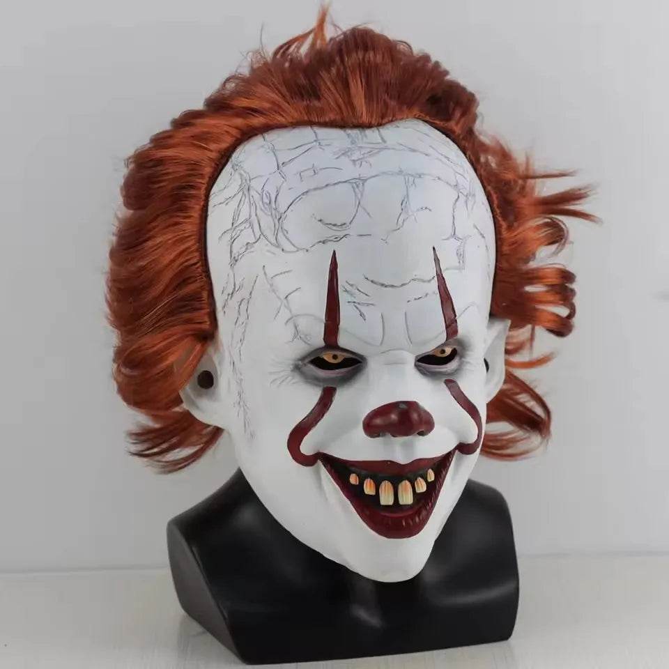 Terrifying Mask Pennywise Latex For Halloween Party - ToylandEU