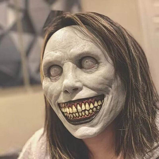 Terrifying Mask White Eyes Halloween Cosplay For Adults - ToylandEU