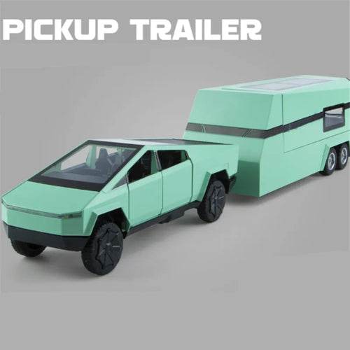 Tesla Cybertruck Diecast Model with Trailer - Collector's Edition 1/32 - ToylandEU