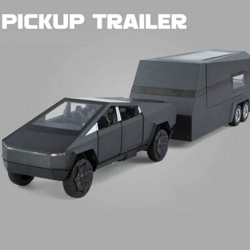 Tesla Cybertruck Diecast Model with Trailer - Collector's Edition 1/32 - ToylandEU