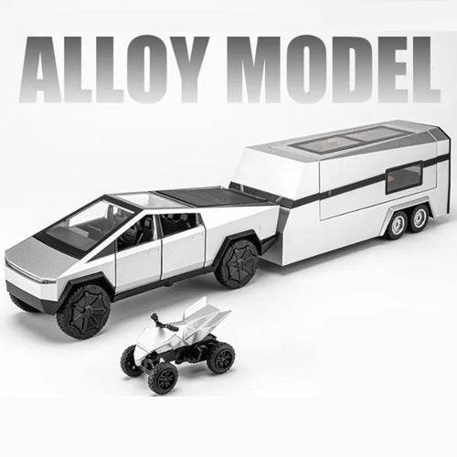 Tesla Cybertruck Diecast Model with Trailer - Collector's Edition 1/32 - ToylandEU