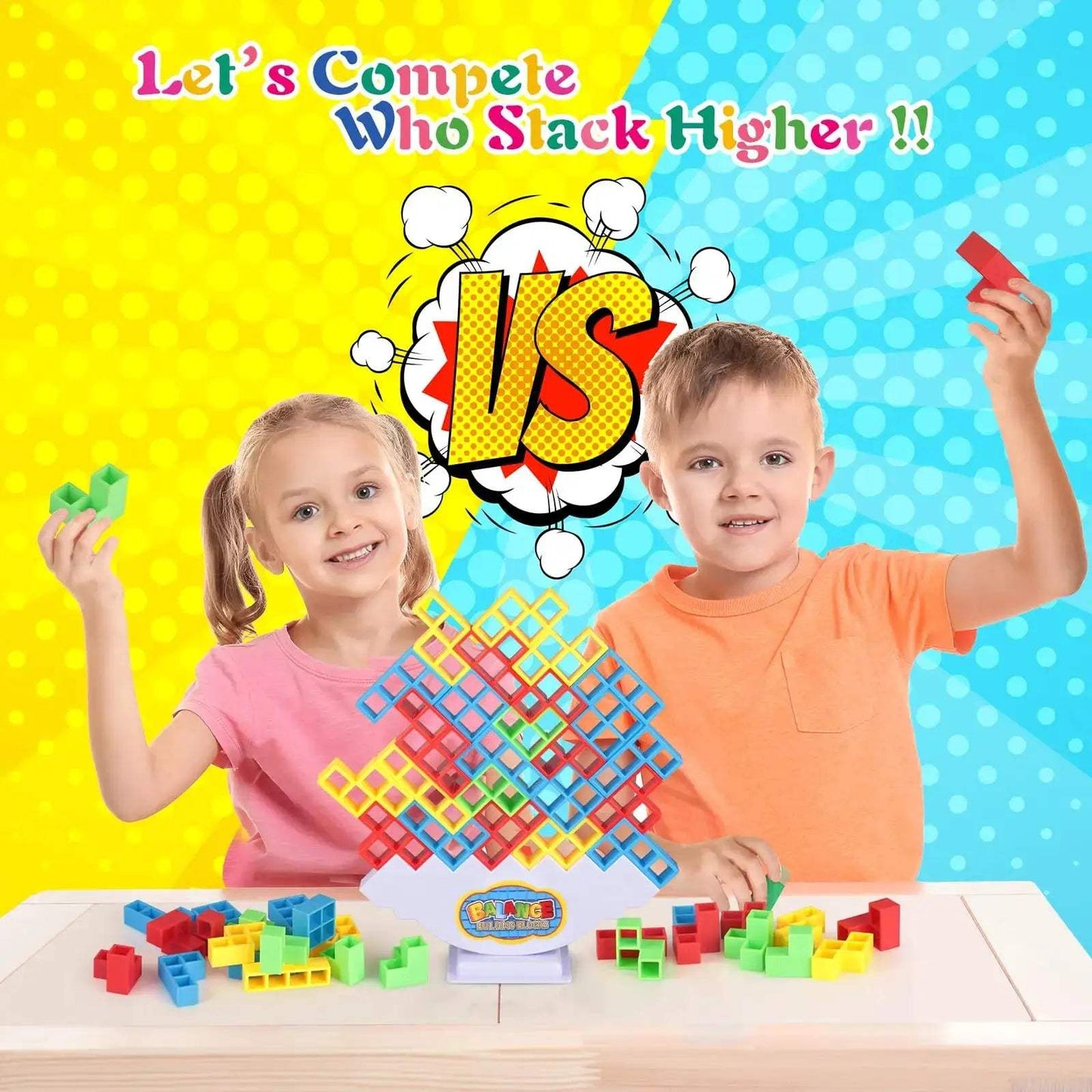 Tetra Tower Stacking Game For Family Fun Party Balance - ToylandEU