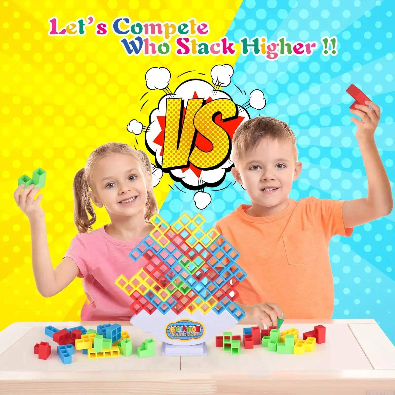 Tetra Tower Stacking Game For Family Fun Party Balance - ToylandEU
