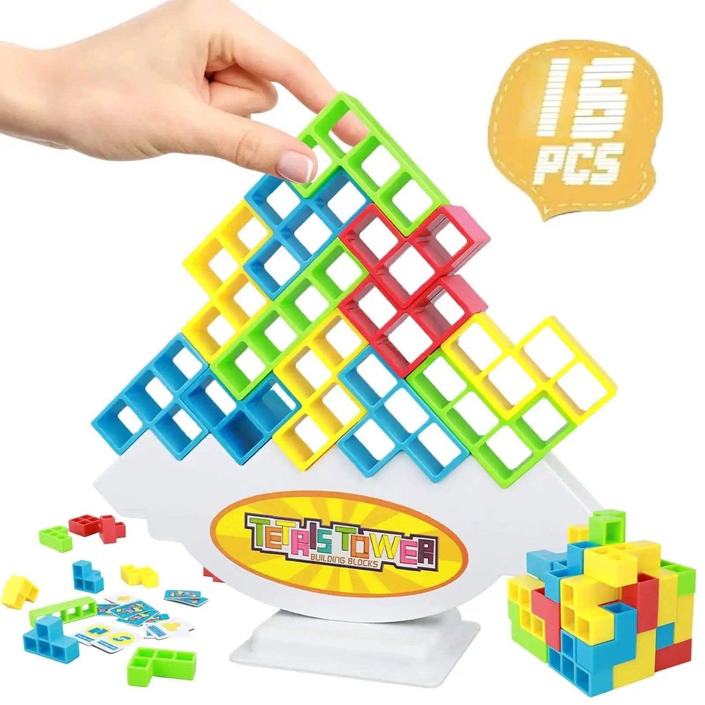 Tetra Tower Stacking Game For Family Fun Party Balance - ToylandEU