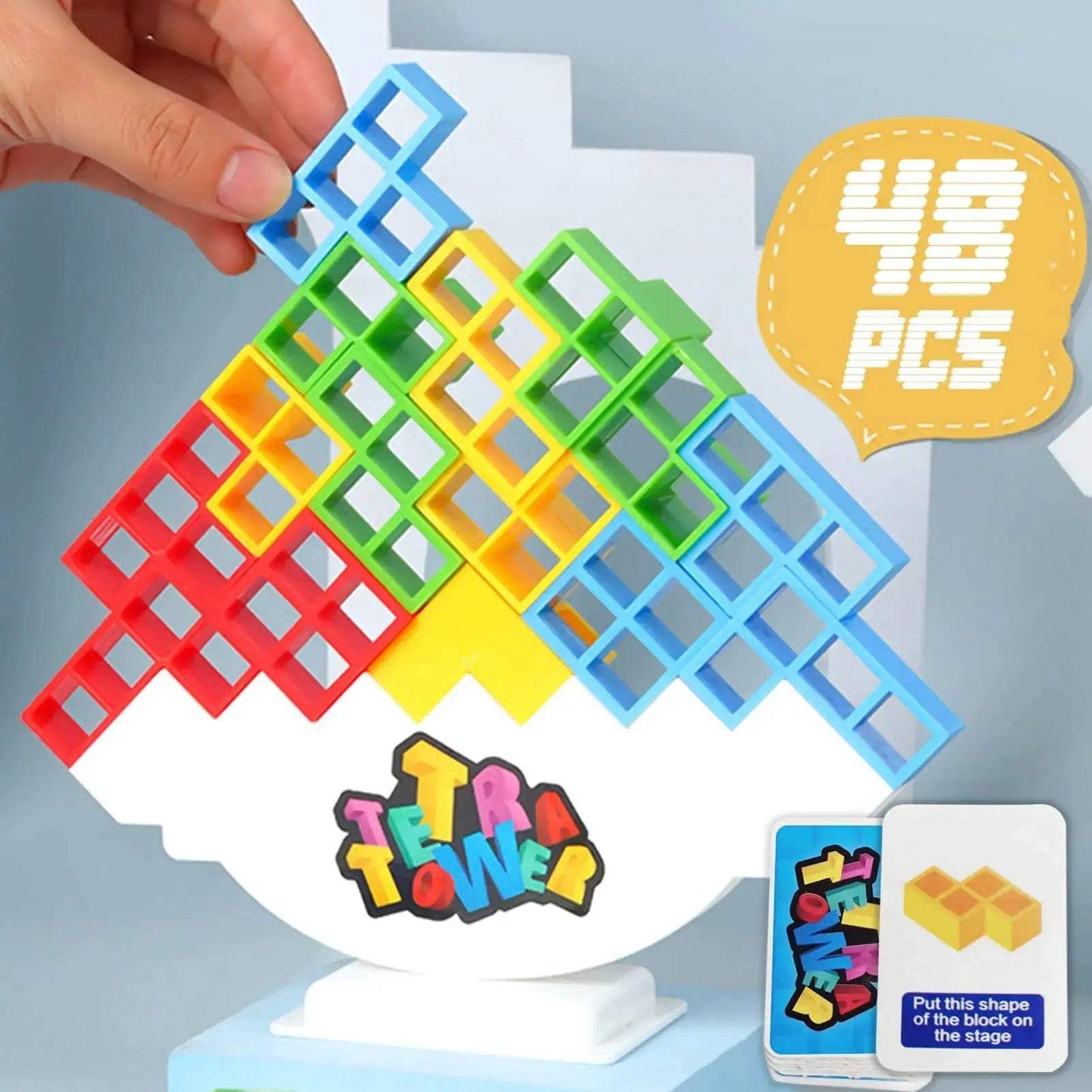 Tetra Tower Stacking Game For Family Fun Party Balance - ToylandEU