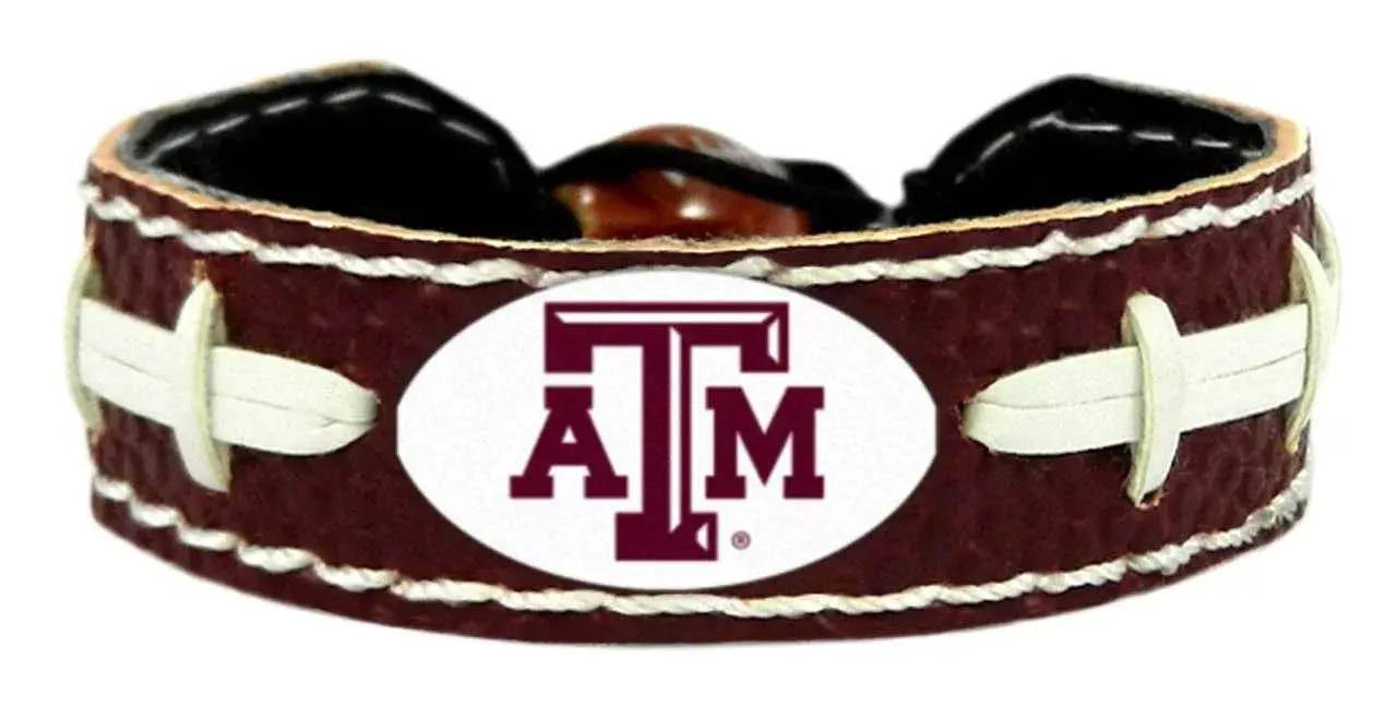 Texas A And M Aggies Leather Bracelet Color Football - ToylandEU