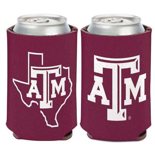 Texas A M Aggies 12oz Can Cooler Full Color Print 4x8 Foam - ToylandEU