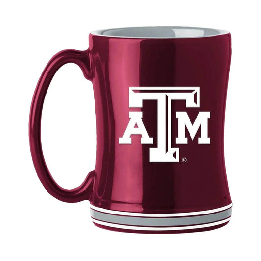  Texas A M Aggies 14 Oz Sculpted Relief Coffee Mug Color -  ToylandEU™