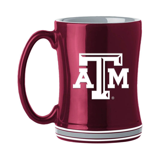 Texas A M Aggies 14 Oz Sculpted Relief Coffee Mug Color - ToylandEU